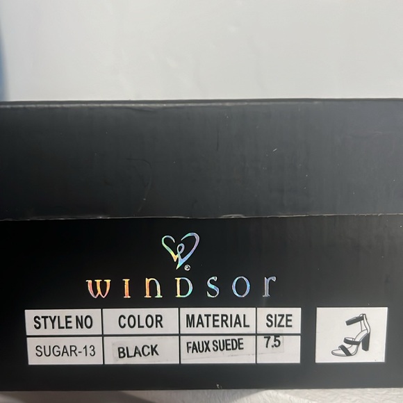 Sparkly black, block heel - Picture 7 of 7